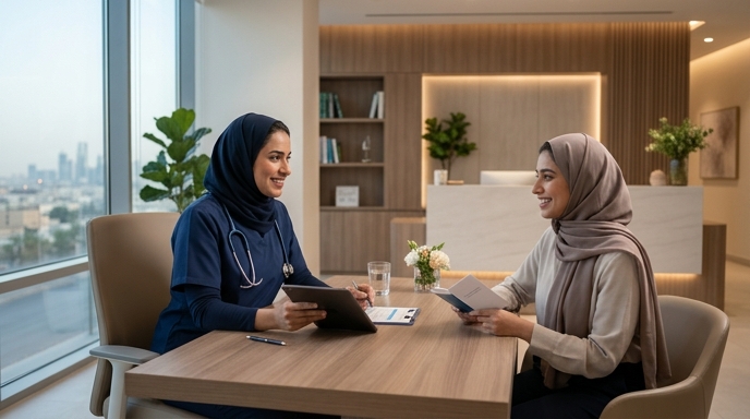 استشارة عناية بالبشرة